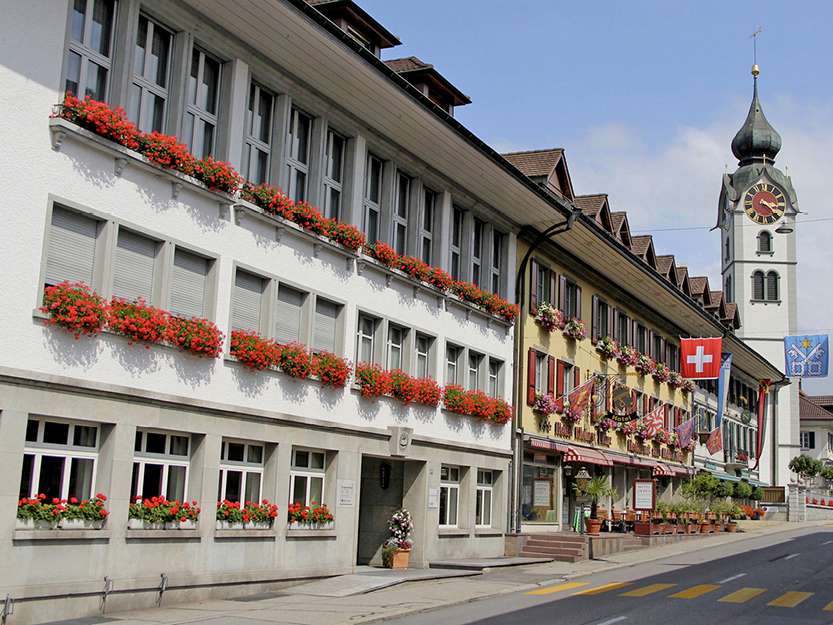 Das Städtchen Huttwil